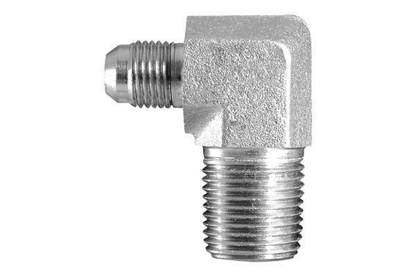 Dayco® - 9/16"-18 Steel 90° Male 37° Flare to NPTF Male Adapter