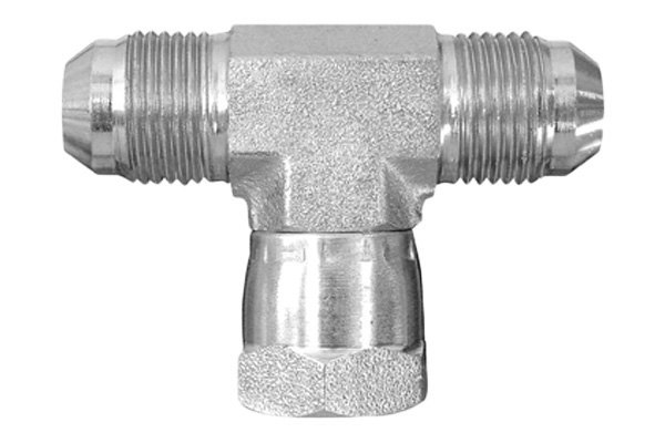 Dayco® - 3/4"-16 Steel Male 37° Flare to Male 37° Flare to Female Swivel 37° Flare Tee Adapter