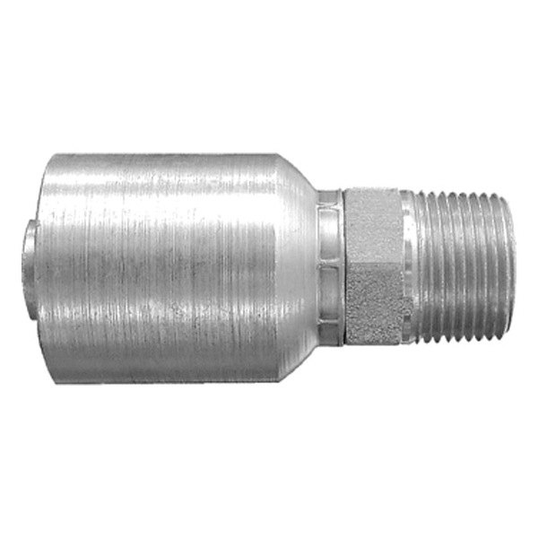 Dayco® - BW/PG™ 3/4" x 3.47" Steel Straight Male NPTF Permanent Crimp Coupling
