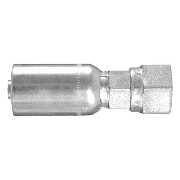 Dayco® - HY/DC™ 1/4" x 2.62" Steel Female 30° Flare Swivel Permanent Crimp Coupling
