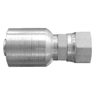 Dayco® - BW/PG™ 1/2" x 2.57" Steel Straight Female 37° Flare (JIC) Swivel Permanent Crimp Coupling