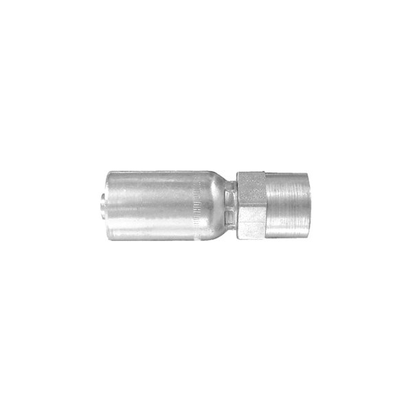 Dayco® - HY/DC™ 1/4" x 2.47" Steel Straight Female NPTF Permanent Crimp Coupling
