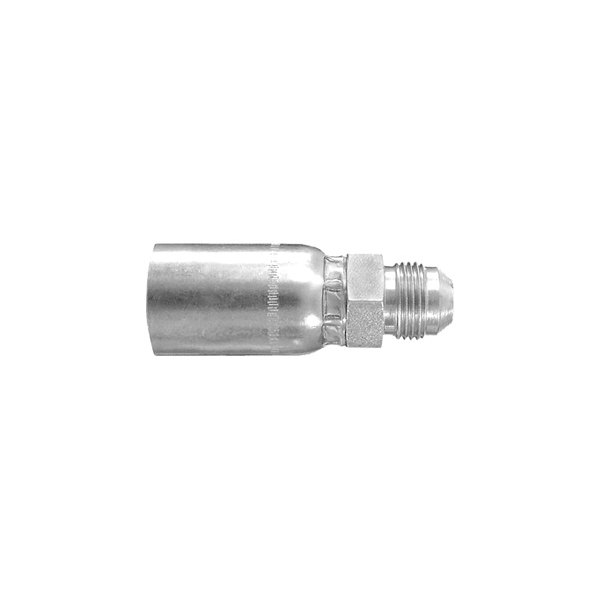 Dayco® - HY/DC™ 5/16" x 2.56" Steel Straight Male 37° Flare Permanent Crimp Coupling