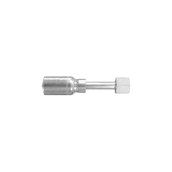 Dayco® - HY/DC™ 3/8" x 3.73" Steel Straight Female 45° Flare Swivel Permanent Crimp Coupling