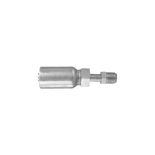 Dayco® - HY/DC™ 3/8" x 3.11" Steel Straight Male 45° Inverted Flare Swivel Permanent Crimp Coupling