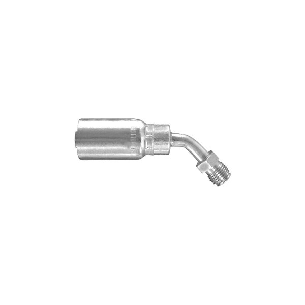 Dayco® - HY/DC™ 3/8" x 3.38" Steel 45° Bent Tube Male 45° Inverted Flare Swivel Permanent Crimp Coupling