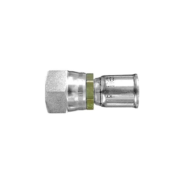 Dayco® - 91N™ 3/16" x 1.43" Brass and Steel Female 37° Flare (JIC) Dual Seat Swivel PTFE Reusable Coupling