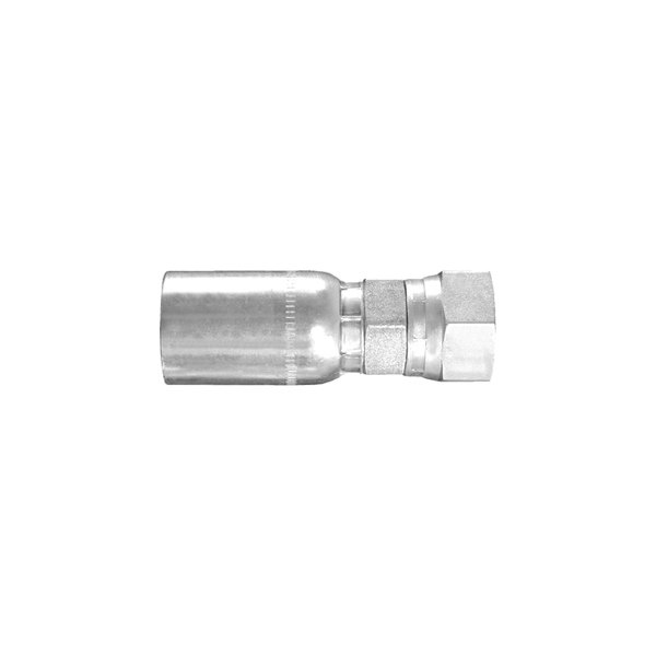 Dayco® - HY/DC™ 3/8" x 2.70" Steel Straight Female to Male 60° Cone Seat BSPP Swivel Permanent Crimp Coupling