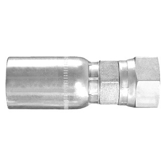 Dayco® 116032 - HY/DC™ 3/8" x 2.70" Steel Straight Female to Male 60° Cone Seat BSPP Swivel Permanent Crimp Coupling