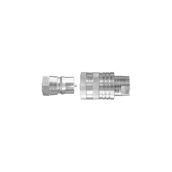 Dayco® - QD™ 1/4" NPTF Zinc Plated Steel Agricultural Two Way Sleeve Quick Disconnect Coupling
