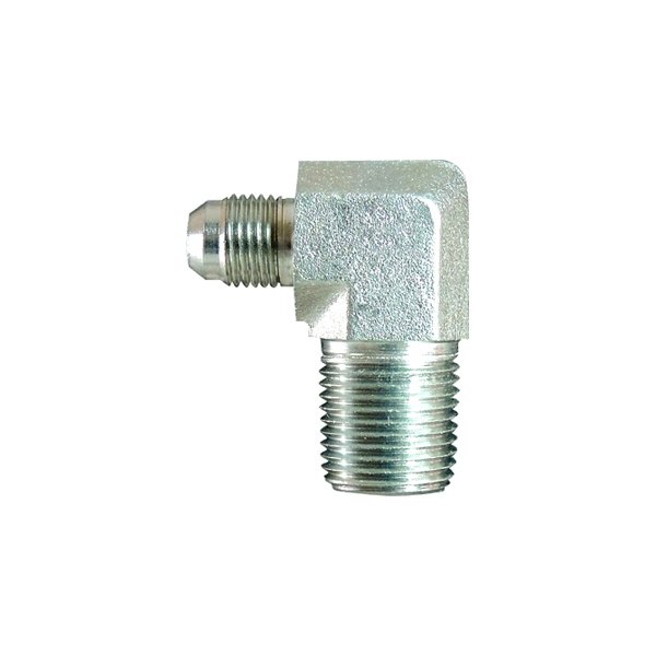 Dayco® - 7/16"-20 Steel 90° Male 37° Flare to NPTF Male Adapter