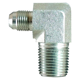 Dayco® 144087 - 3/4"-16 Steel 90° Male 37° Flare to NPTF Male Adapter
