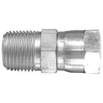 Dayco® 146290 - 7/16"-20 Steel Female Swivel 37° Flare to NPTF Male Adapter