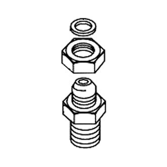 DeVilbiss® - Replacement Fluid Inlet, Gasket and Nut Kit for JGA Conventional Suction Feed Spray Guns