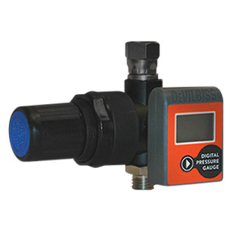 DeVilbiss® - 2.5 to 160 psi Spray Gun Air Regulator with Digital Gauge