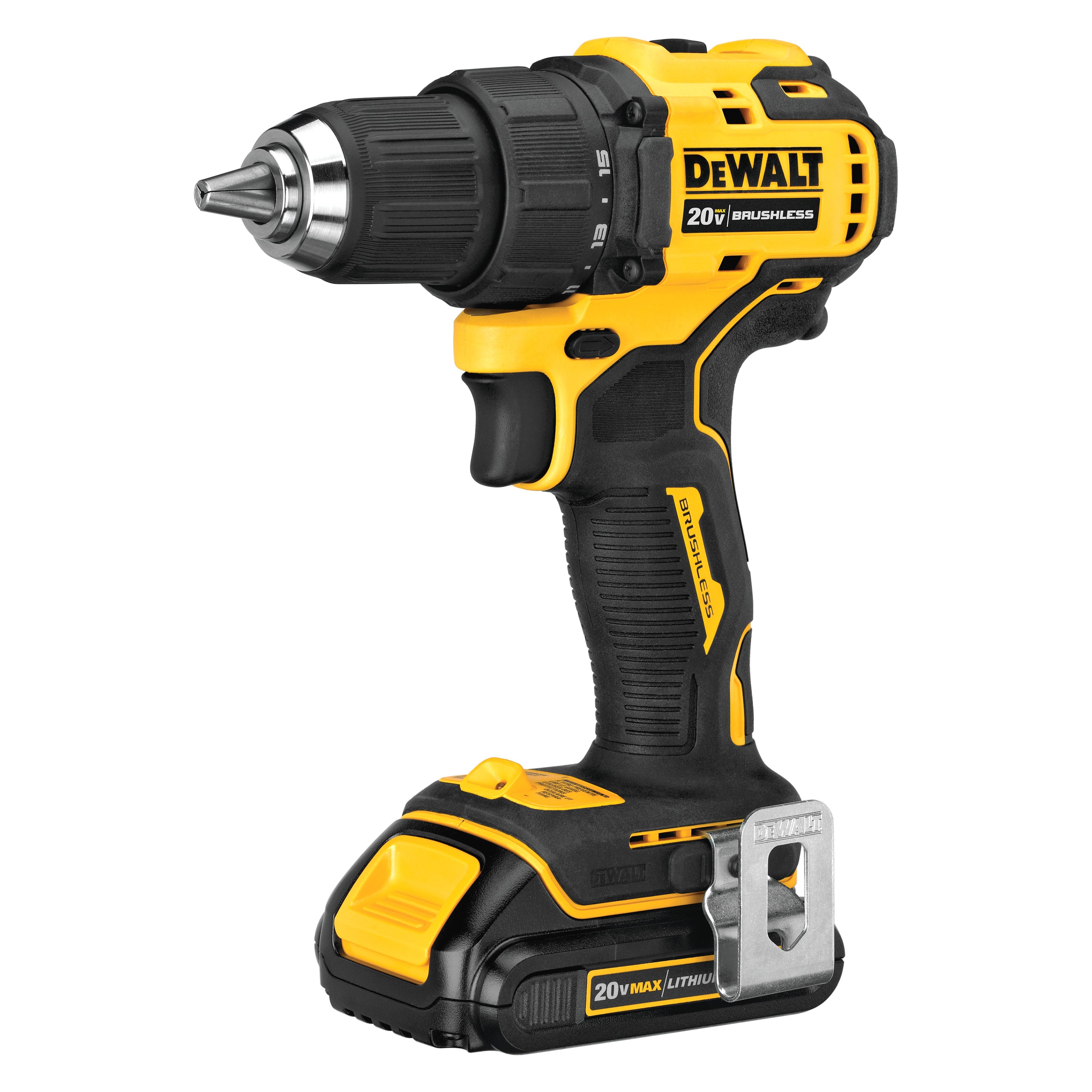 DeWALT® ATOMIC Compact™ Cordless 20 V Brushless Mid-Handle Drill