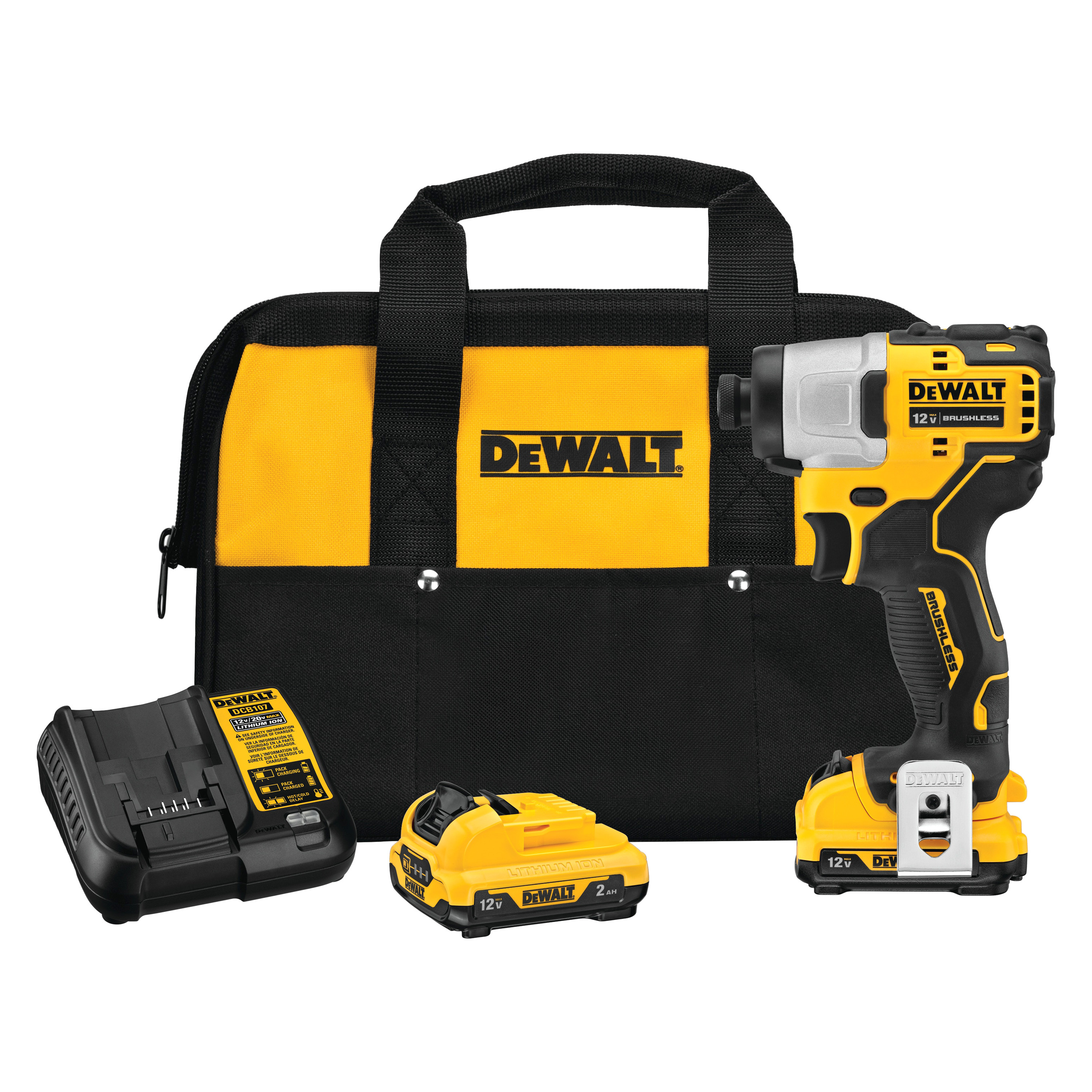 DeWALT® DCF801F2 - XTREME™ Cordless 12 V Li-ion 2.0 Ah Brushless