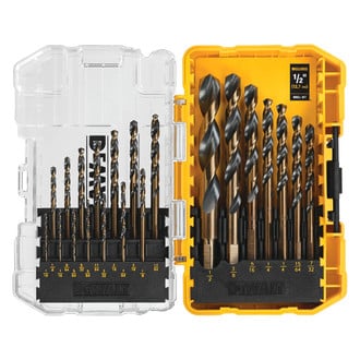 DeWALT® - 17-Piece Pilot Point™ Black & Gold Oxide HSS Drill Bit Sets