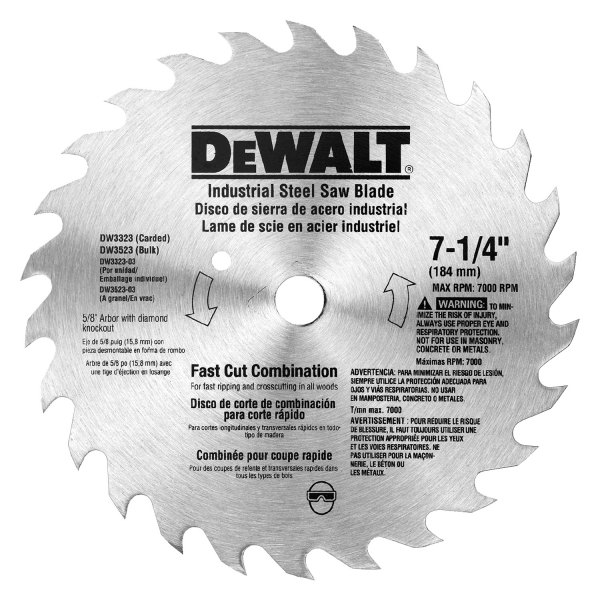 DeWALT® - 7-1/4" 26T ATB Circular Saw Blade