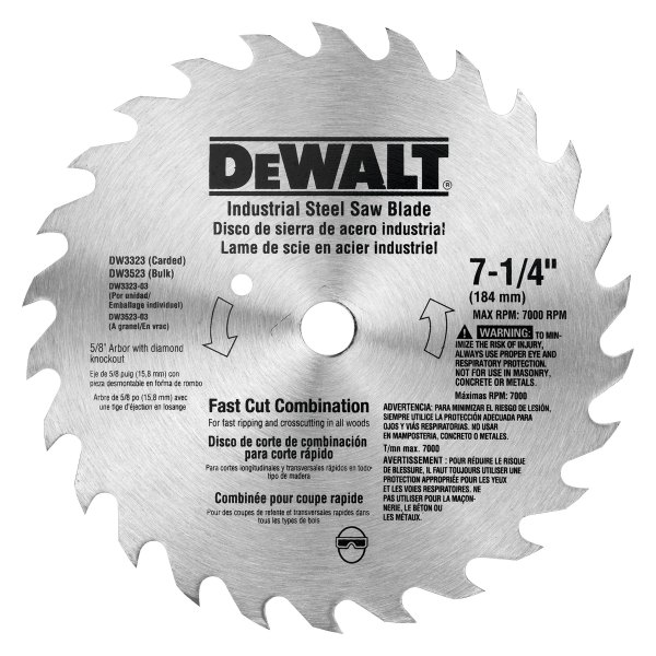 DeWALT® - 7-1/4" 40T ATB Circular Saw Blade