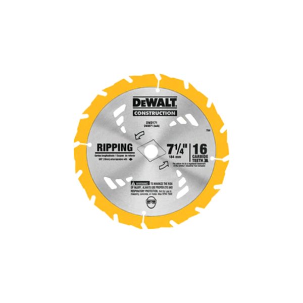 DeWALT® - 7-1/4" 16T Steel ATB Circular Saw Blade