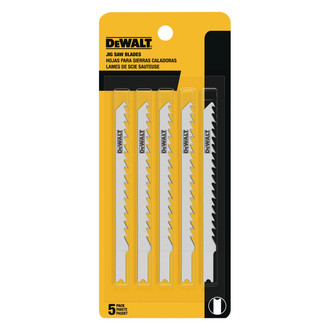 DeWALT® - 6 TPI 4" U-Shank Premium Jig Saw Blades (5 Pieces)