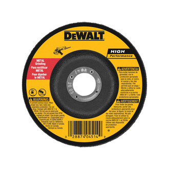 DeWALT® - 5" x 1/4" Type 27 HP Metal Grinding Wheel