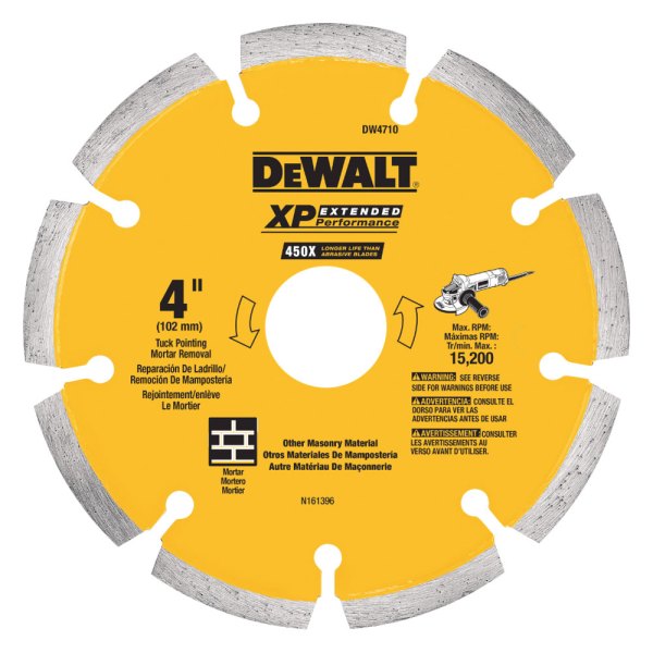 DeWALT® - XP™ 6" Segmented Dry Cut Diamond Saw Blade