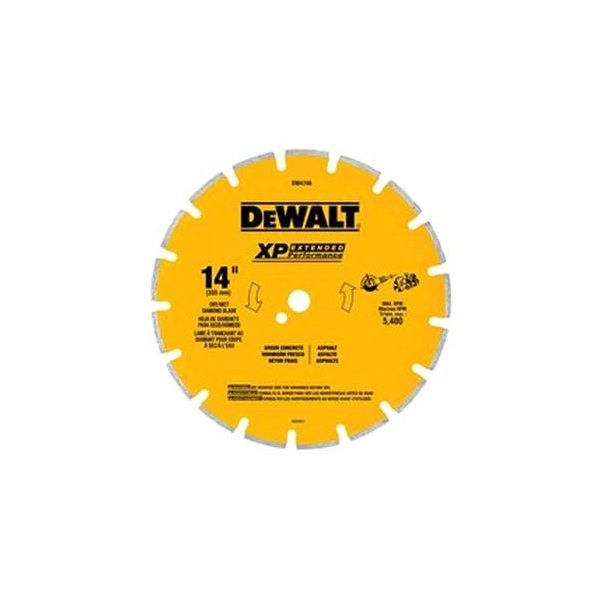 DeWALT® - XP™ 14" Segmented Dry Cut Diamond Saw Blade