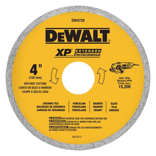 DeWALT® - XP™ 10" Continuous Wet and Dry Diamond Saw Blade