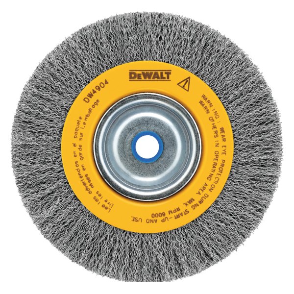 DeWALT® - 6" Carbon Steel Crimped Wheel Brush