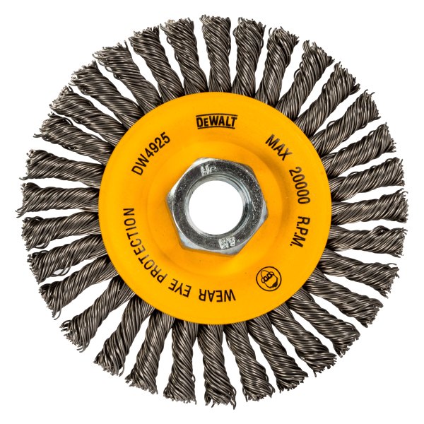 DeWALT® - HP™ 4" Carbon Steel Knotted Wheel Brush