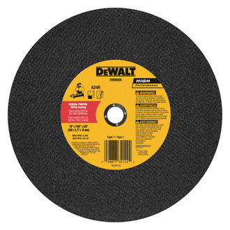 DeWALT® - HP™ 14" x 7/64" x 1" Aluminum Oxide Type 41 Chop Saw Metal Cut-Off Wheel