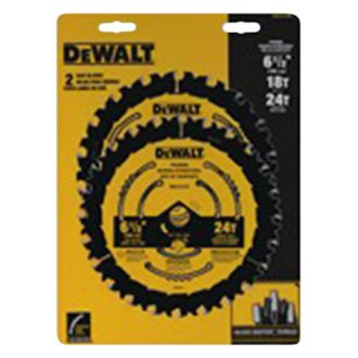 DeWALT® - 6-1/2" 18T and 24T ATB+R Circular Saw Blade Set (2 Pieces)
