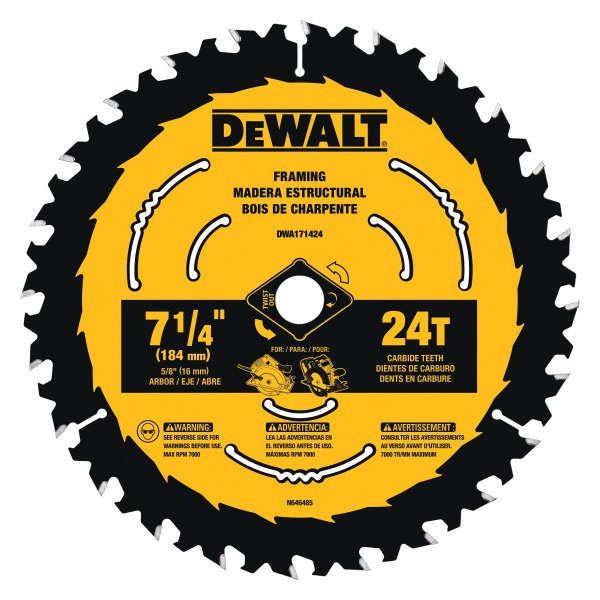 DeWALT® - 7-1/4" 24T ATB+R Circular Saw Blade
