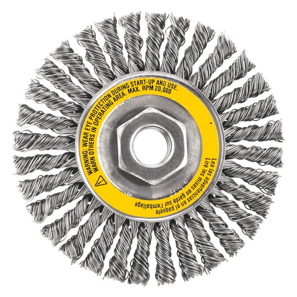 DeWALT® - XP™ 4" Stainless Steel Crimped Wheel Brushes (6 Pieces)