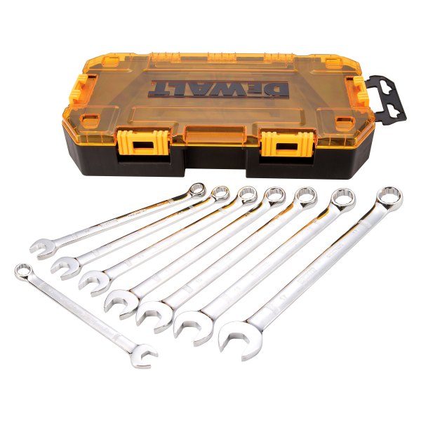DeWALT® - 8-piece 10 to 17 mm 12-Point Angled Head Combination Wrench Set