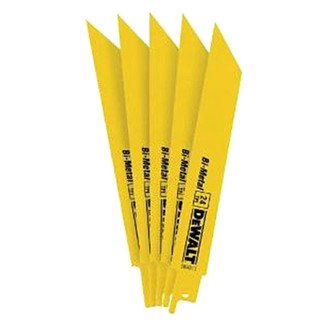 DeWALT® - 24 TPI 6" Reciprocating Straight Saw Blades (5 Pieces)
