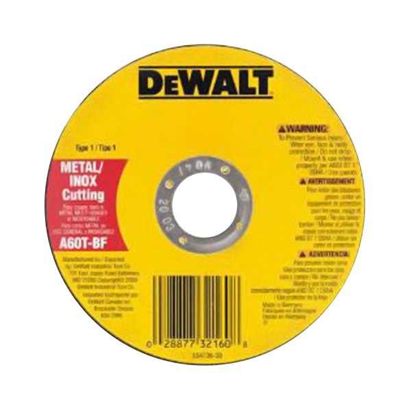 DeWALT® - HP™ 4-1/2" x 1/20" x 7/8" Aluminum Oxide Type 41 Metal Cut-Off Wheel