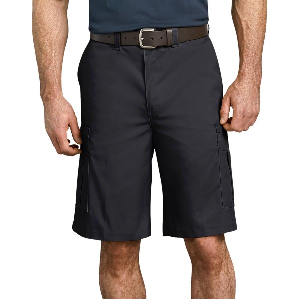 black cargo work shorts