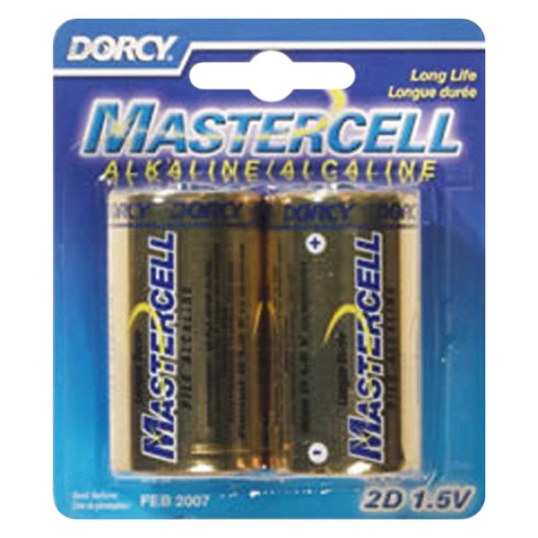Dorcy® - Mastercell™ D 1.5 V Alkaline Long Life Primary Batteries (2 Pieces)