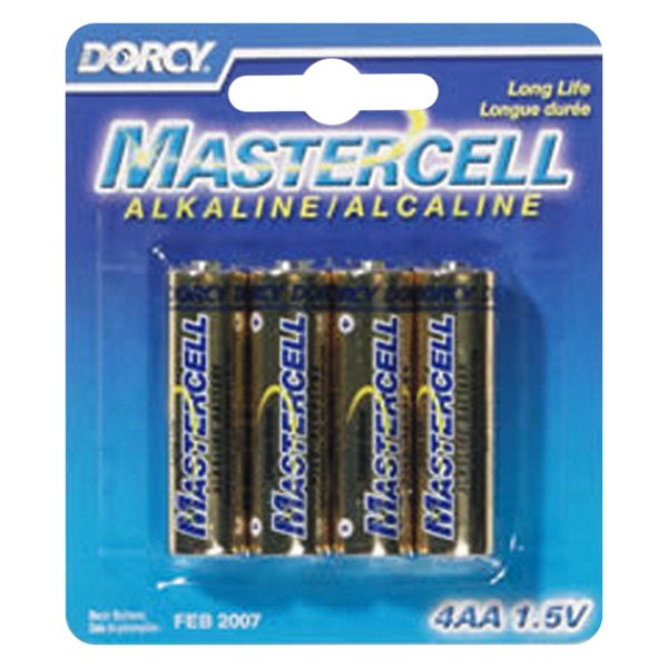 Dorcy® - Mastercell™ AA 1.5 V Alkaline Long Life Primary Batteries (4 Pieces)