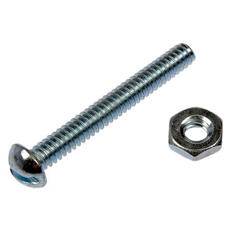 Dorman® - AutoGrade™ 3/16"-24 x 1-1/2" Round Head Stove Bolts with Nuts (24 Pieces)