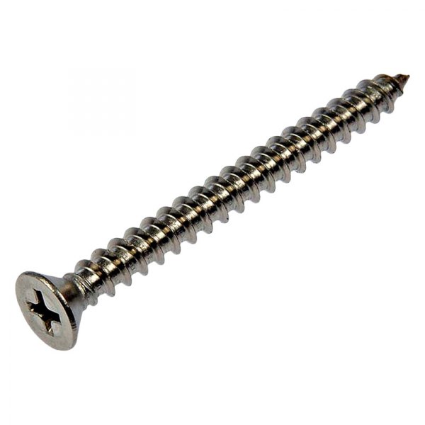 Dorman® - AutoGrade™ #10 x 2" Stainless Steel Phillips Flat Head SAE Self-Tapping Screws (11 Pieces)