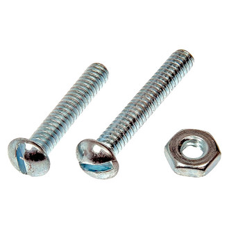 Dorman® - AutoGrade™ Steel Zinc Plated Coarse Stove Bolt Kit with Nuts (6 Pieces)