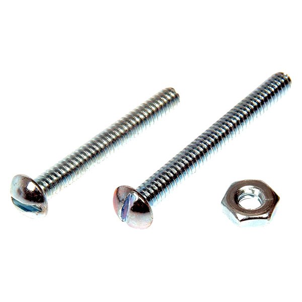 Dorman® - 3/16"-24 x 1-1/2", 1-3/4" Zinc Machine Screw with Nuts (12 Pieces)