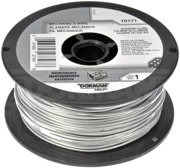 Dorman® - HELP!™ 192' x 1/16" Steel Silver Mechanics Wire Spool