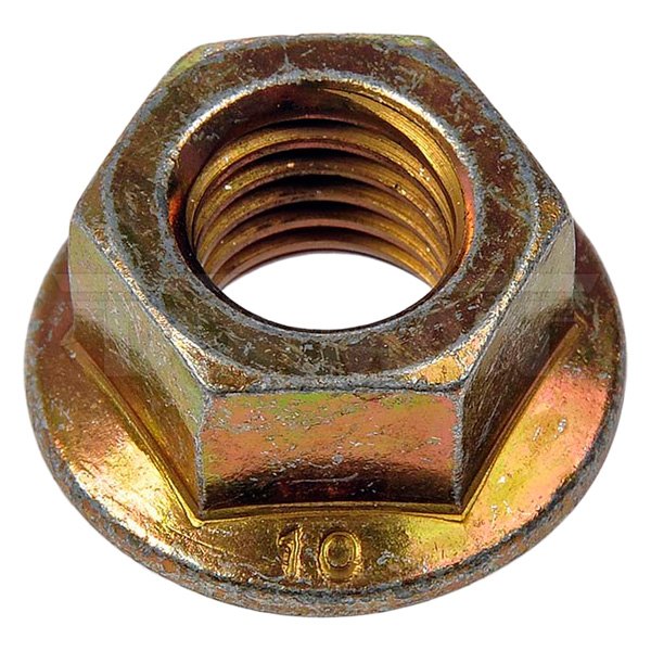 Dorman® - AutoGrade™ M14-2.00 mm Steel (Class 10) Metric Hex Prevailing Torque Flanged Nut (10 Pieces)