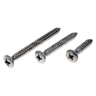 Dorman® 784-145D - #10 x 1"; 1-1/2"; 2" Clear Zinc Oval Head Self-Tapping Screw Assortment (12 Pieces)
