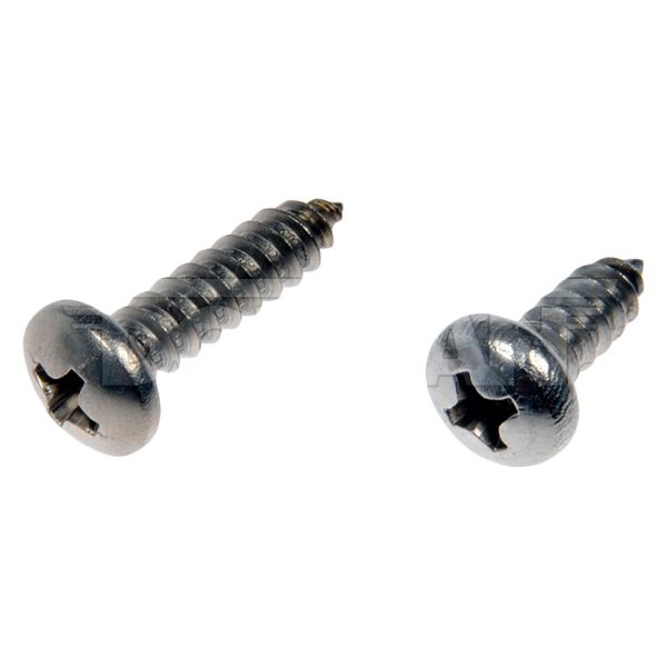 Dorman® - AutoGrade™ #10 x 1/2" Stainless Steel Phillips Pan Head SAE Self-Tapping Screws (12 Pieces)